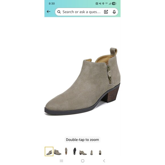 Vionic Cecily Suede Waterproof Ankle Boots Size 9.5 | NEW Orthotic Comfort $140 - Picture 3 of 15